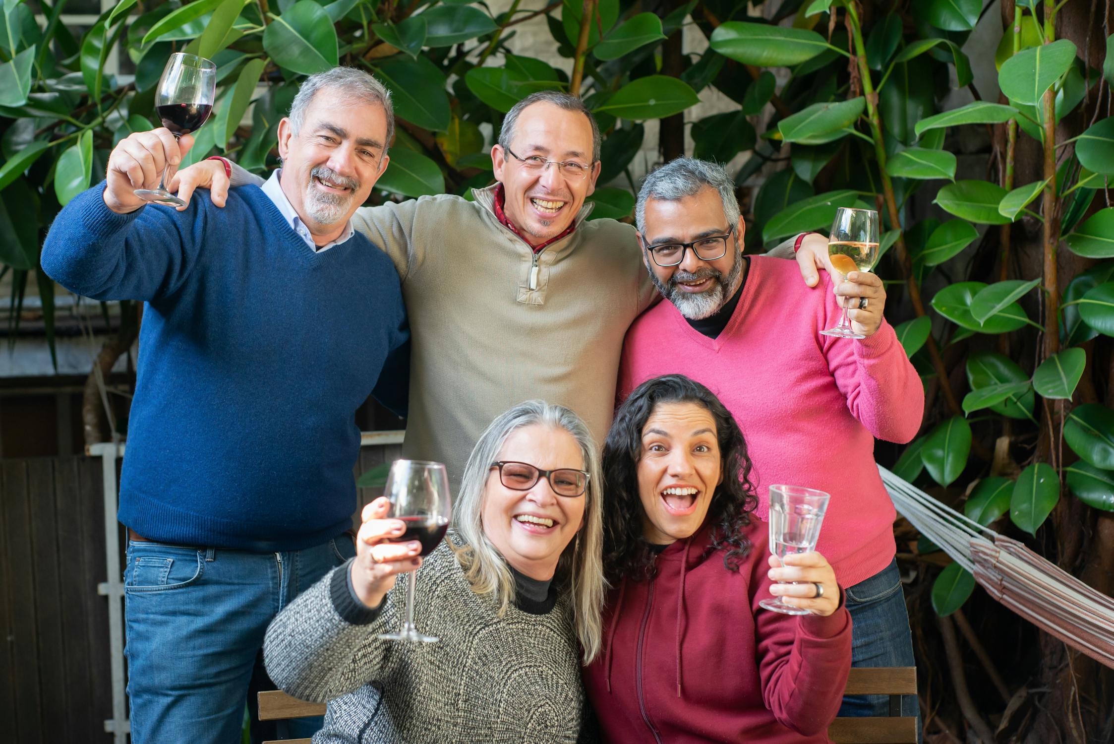 A group of senior people